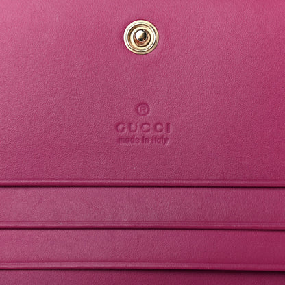 Gucci Guccissima Signature Bowy Card Case Wallet Purple 6 of 7