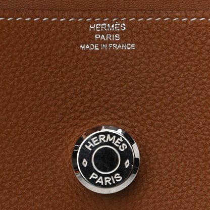 Hermes Togo Dogon Card Case Key Holder Gold 6 of 6