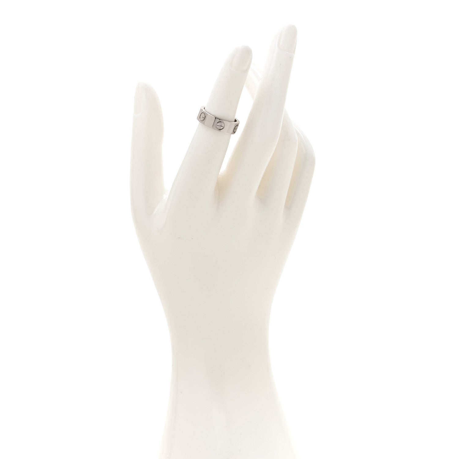 Cartier 18K White Gold 5.5mm LOVE Ring 49 5 1860558 – FASHIONPHILE