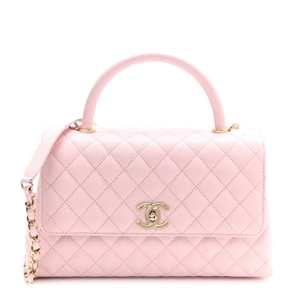 Chanel Caviar Quilted Small Coco Handle Flap Light Pink 1 of 11