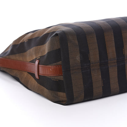 Fendi Pequin Cuoio Vegetale Large Hobo Tobacco Black Cuoio 7 of 8