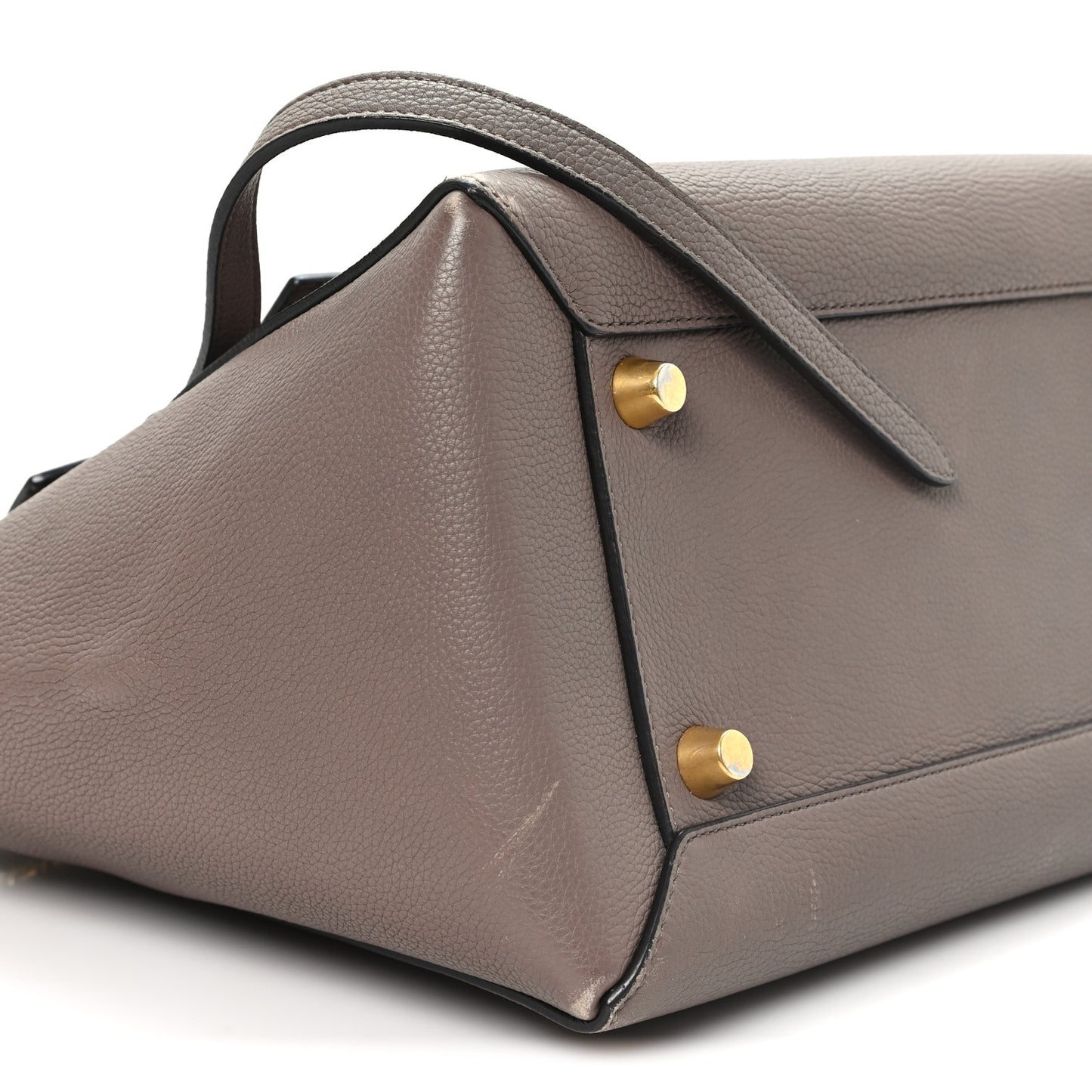Grained Calfskin Mini Belt Bag Light Taupe