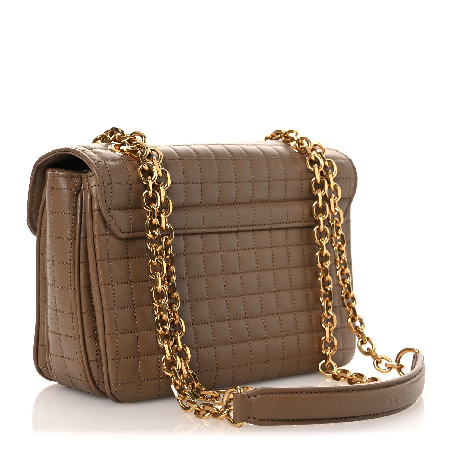 Celine Calfskin Quilted Medium C Bag Beige 3 of 13