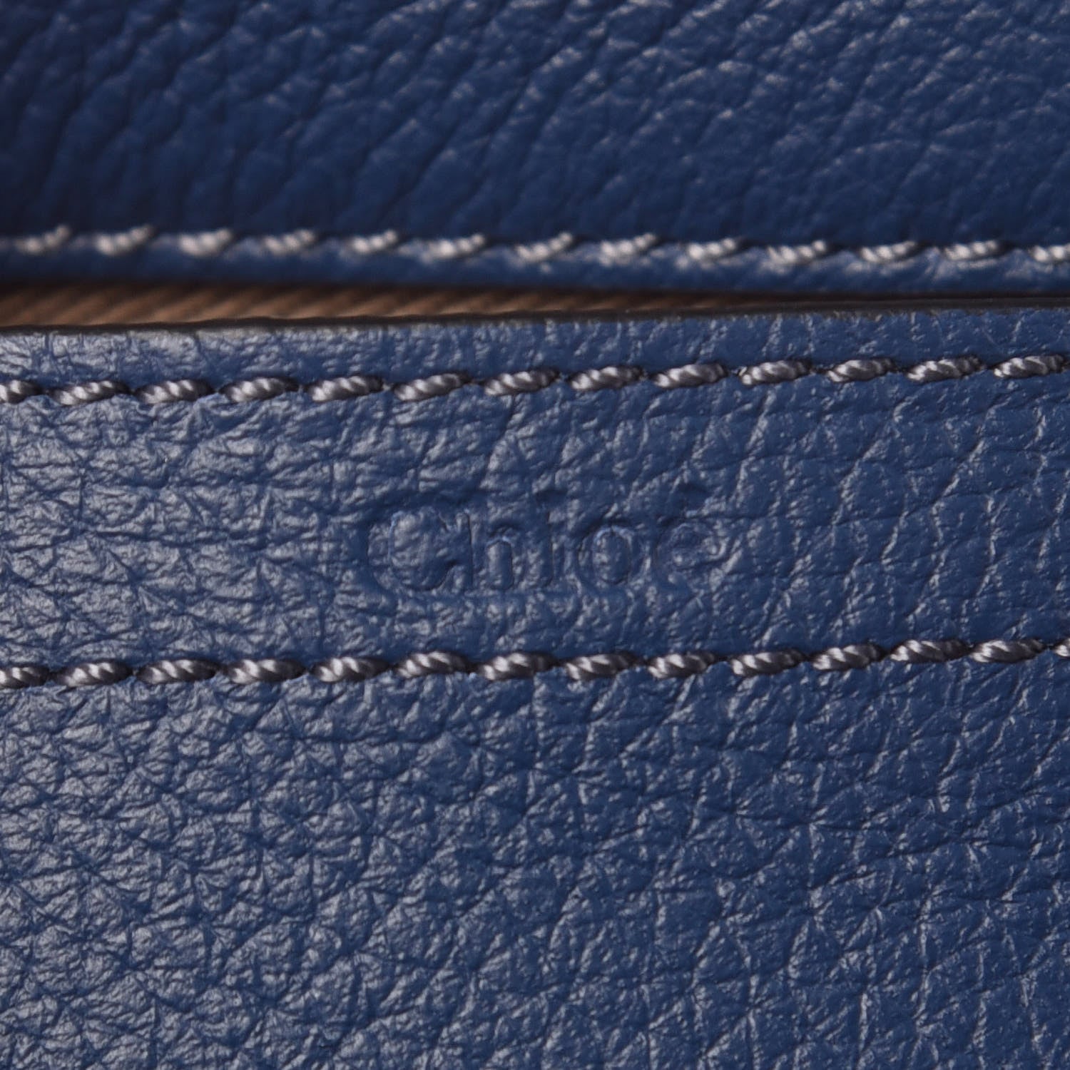 Chloe Calfskin Mini Marcie Round Crossbody Bag Royal Navy 6 of 9