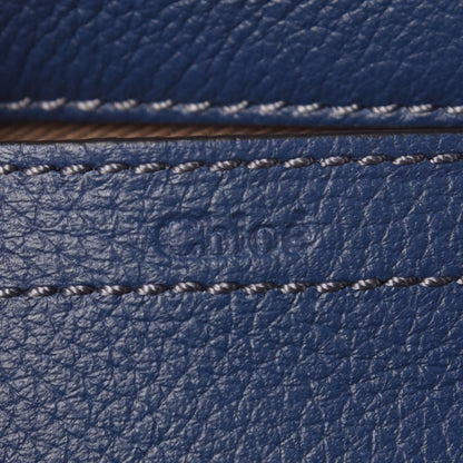 Chloe Calfskin Mini Marcie Round Crossbody Bag Royal Navy 6 of 9