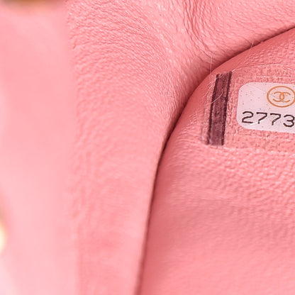 Chanel Lambskin Quilted Mini Rectangular Flap Pink 9 of 12