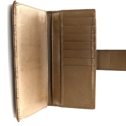 Gucci Metallic Guccissima Abbey Continental Wallet Gold 5 of 11