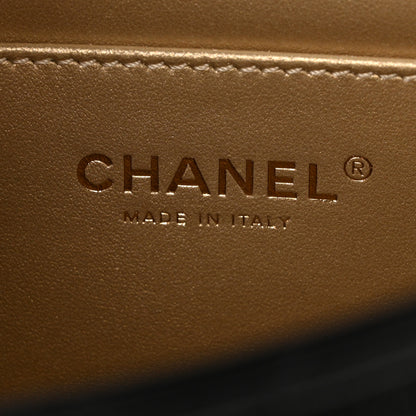 Chanel Lambskin Quilted Pearl Small Flap Black 6 of 11