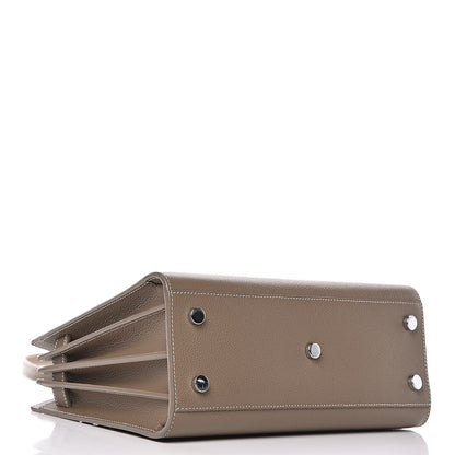 Saint Laurent Grained Calfskin Topstich Baby Sac De Jour Taupe 5 of 12