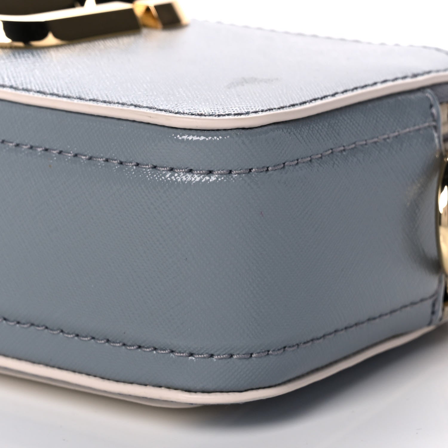 Marc Jacobs Saffiano Small Snapshot Camera Bag Rock Grey 11 of 15
