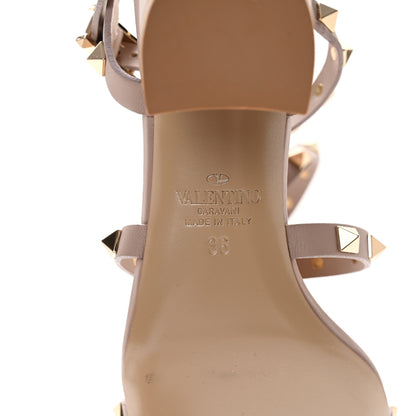 Valentino Garavani Calfskin Rockstud 60mm City Sandals 36 Poudre 6 of 13
