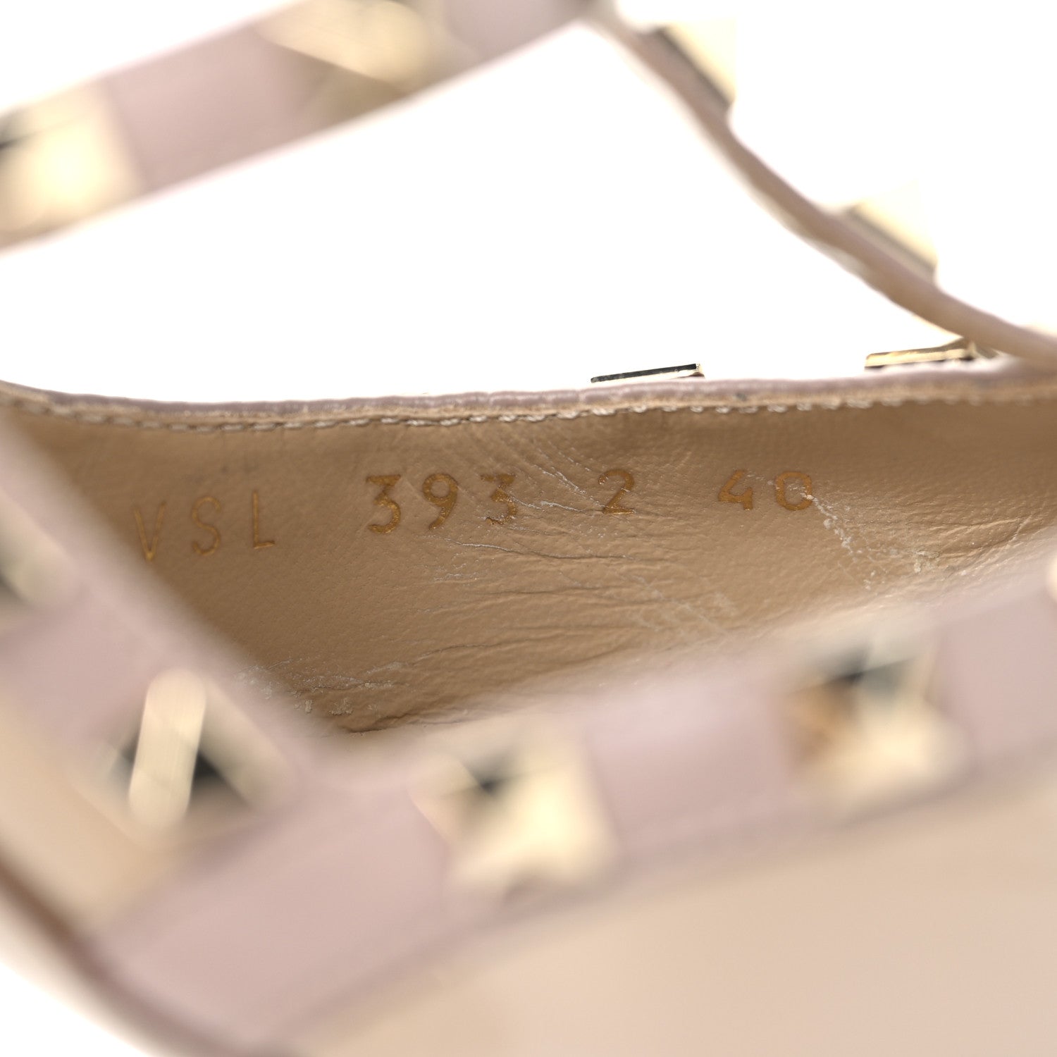 Valentino Garavani Patent Nappa Rockstud Ankle Strap 100mm Pumps 40 Poudre 7 of 10