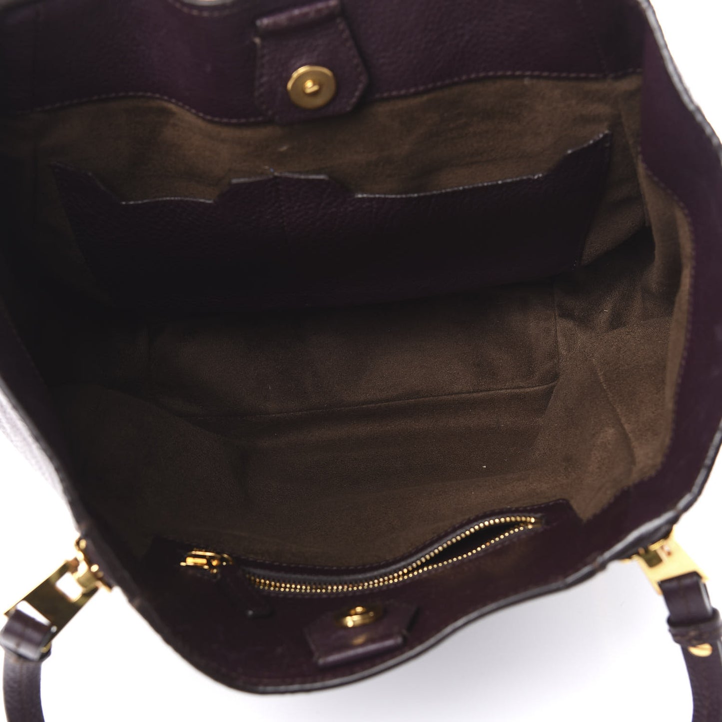 Grained Calfskin Medium Sedgwick Zipper Tote Wine