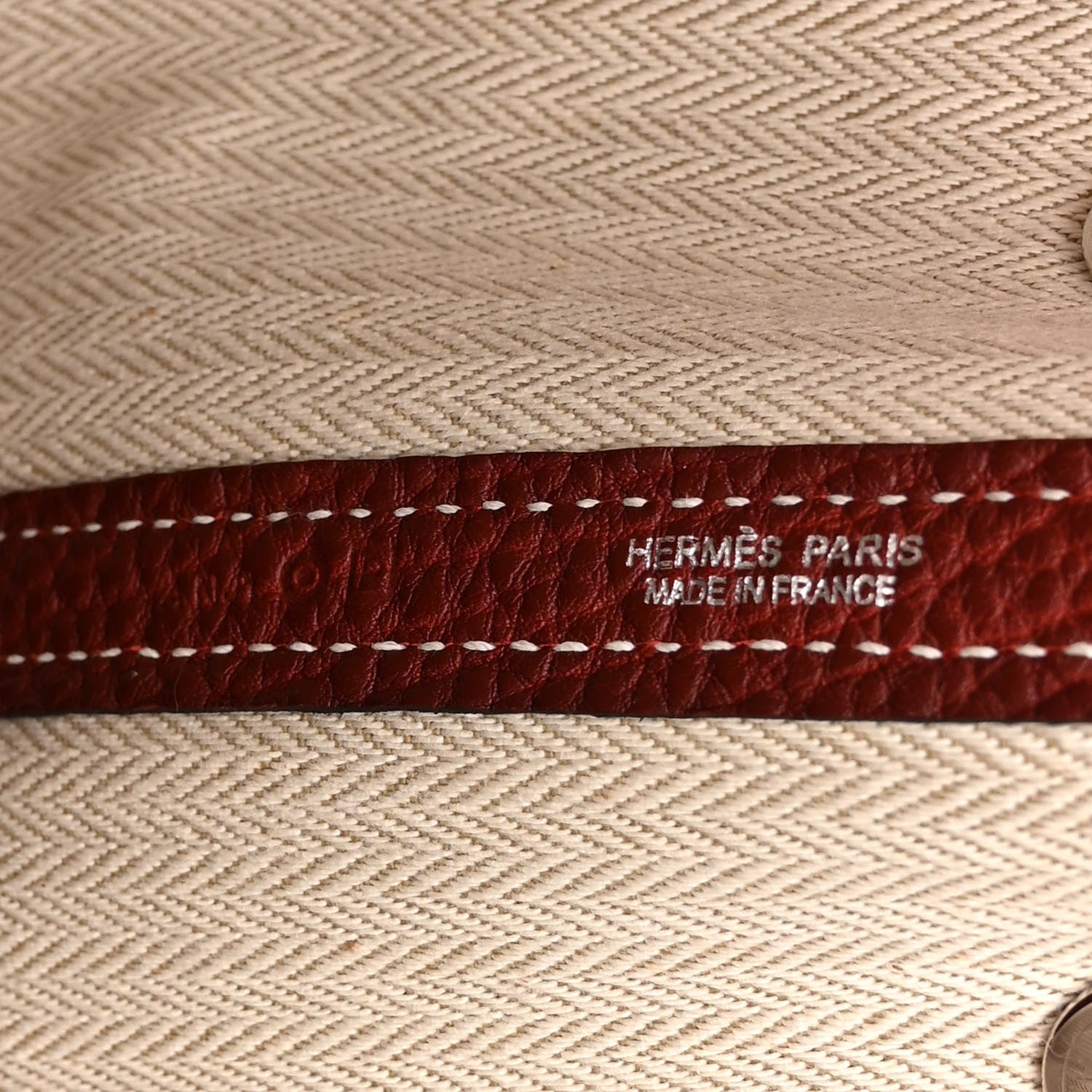 Hermes Negonda Garden Party Tote 30 TPM Rouge H 6 of 14