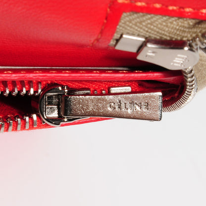 Celine Drummed Calfskin Zip Around Organizer Wallet Dune 9 of 10
