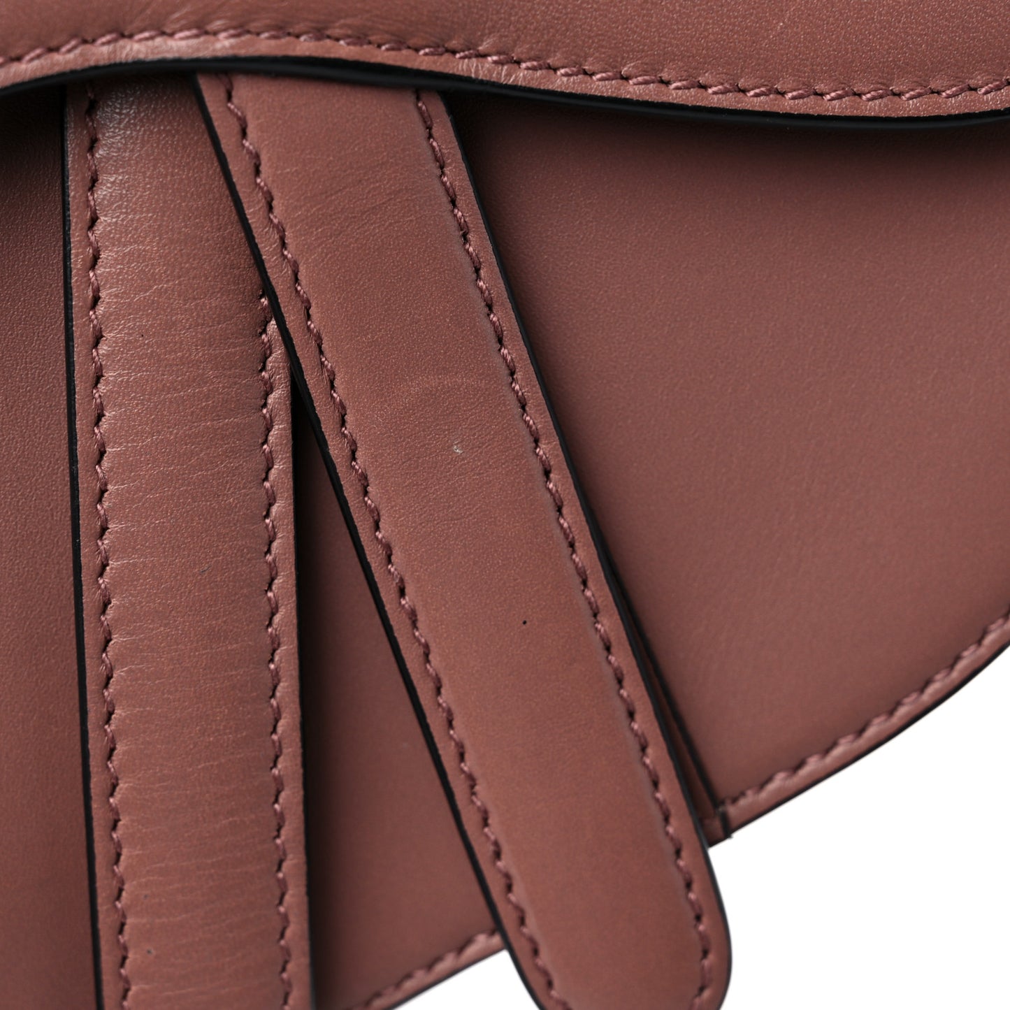 Calfskin Mini Saddle Bag Taupe