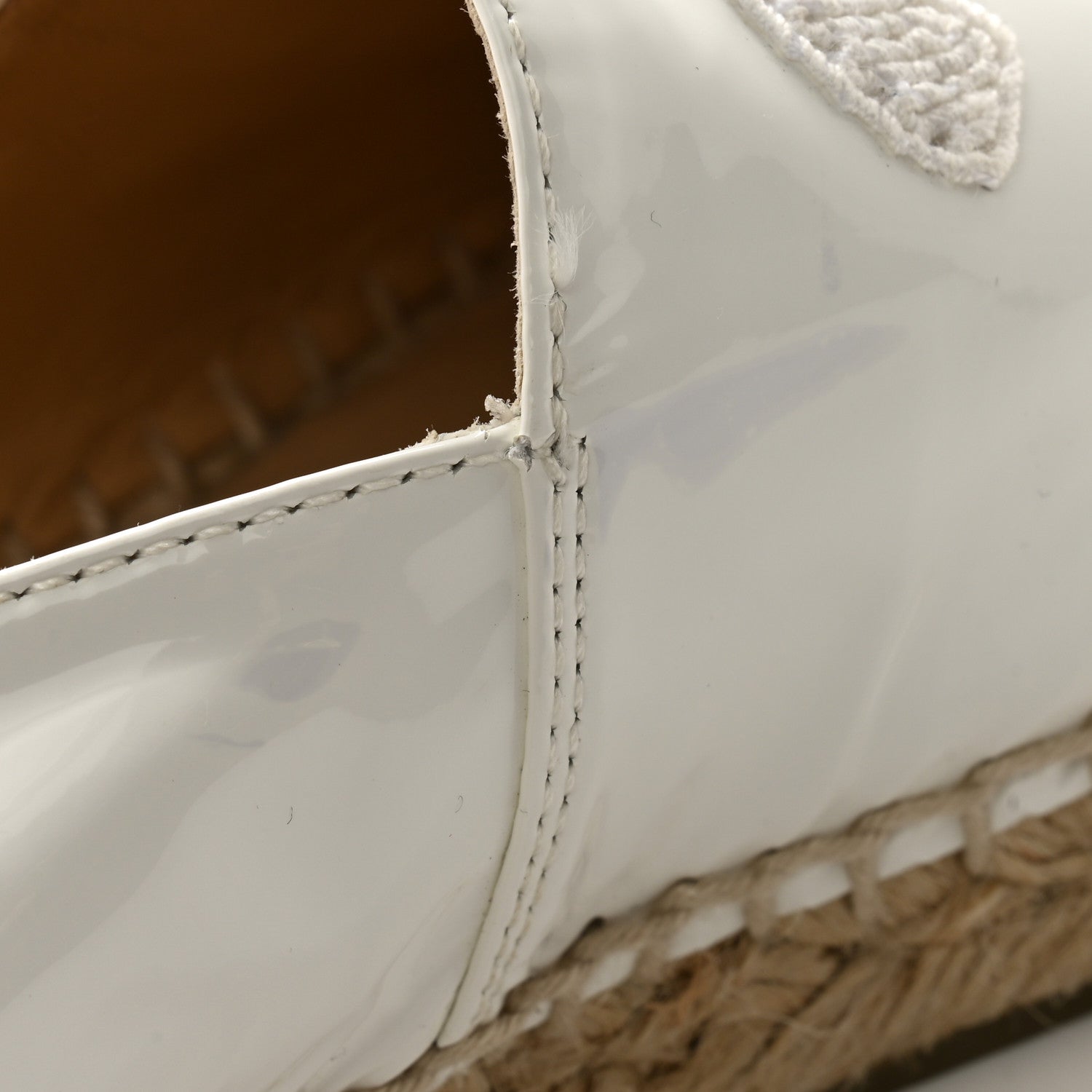 Chanel Patent CC Espadrilles 40 White Black 9 of 12