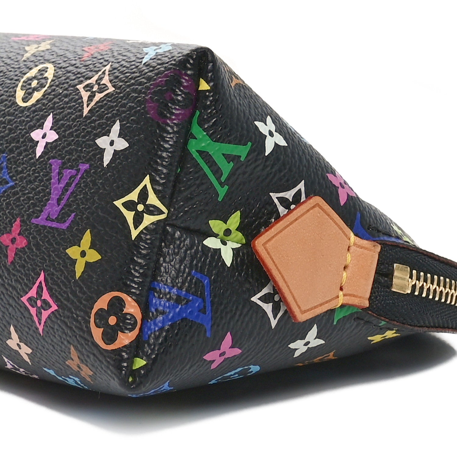 Louis Vuitton Monogram Multicolor Cosmetic Pouch Black Grenade 9 of 9