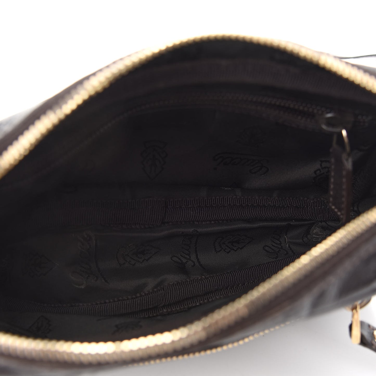 Guccissima Small Shoulder Bag Dark Brown