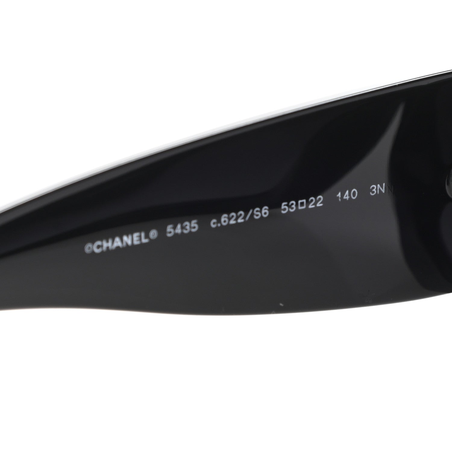 Chanel Acetate Rectangle Sunglasses 5435 Black 5 of 8