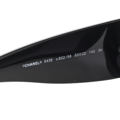 Chanel Acetate Rectangle Sunglasses 5435 Black 5 of 8