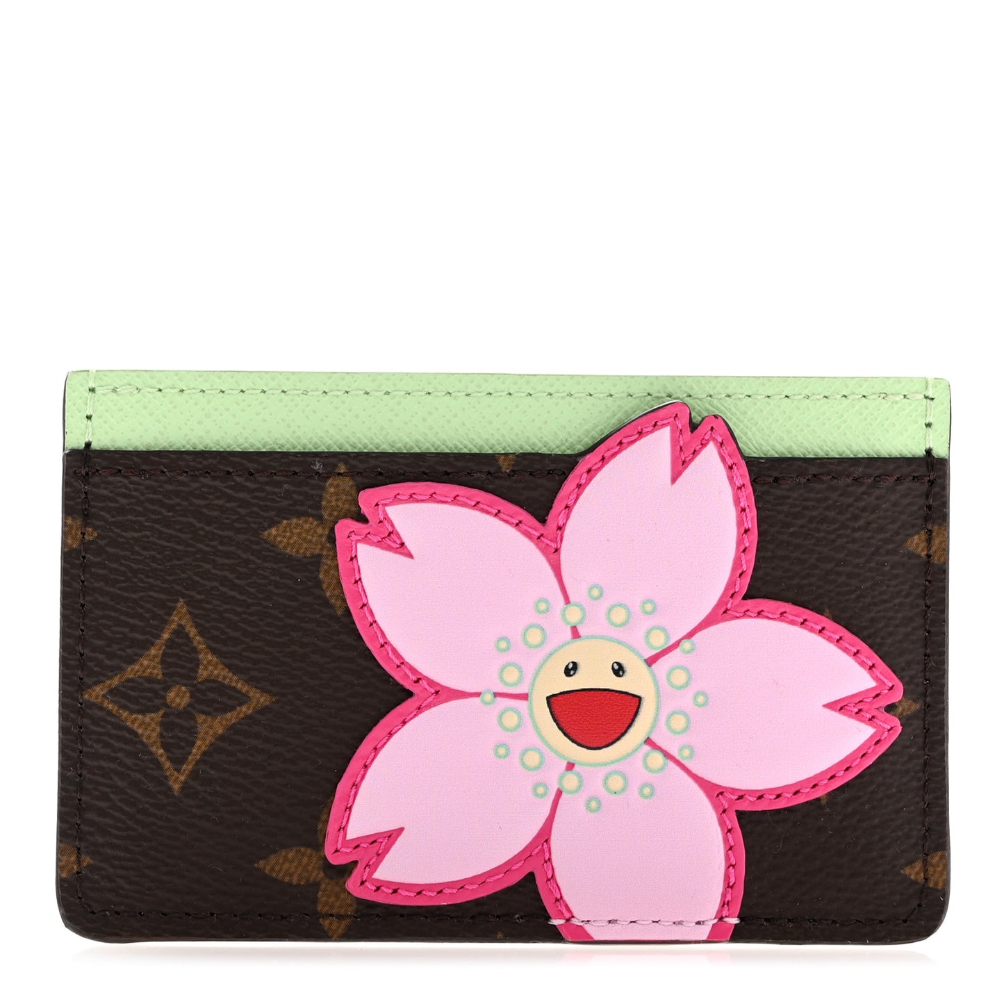 LV X TM Monogram Cherry Blossom Card Holder Sakura Brown