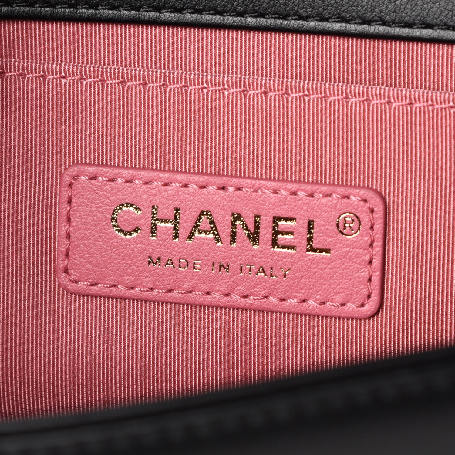 Chanel Calfskin Chevron Embroidered Medium Boy By The Sea Boy Flap Black 5 of 9