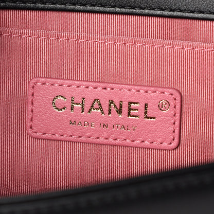 Chanel Calfskin Chevron Embroidered Medium Boy By The Sea Boy Flap Black 5 of 9