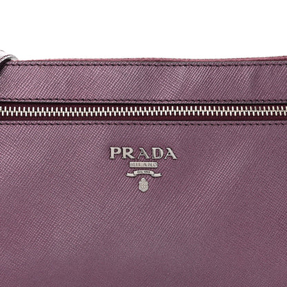 Prada Metallic Saffiano Lux Crossbody Bag Mirtillo 7 of 13