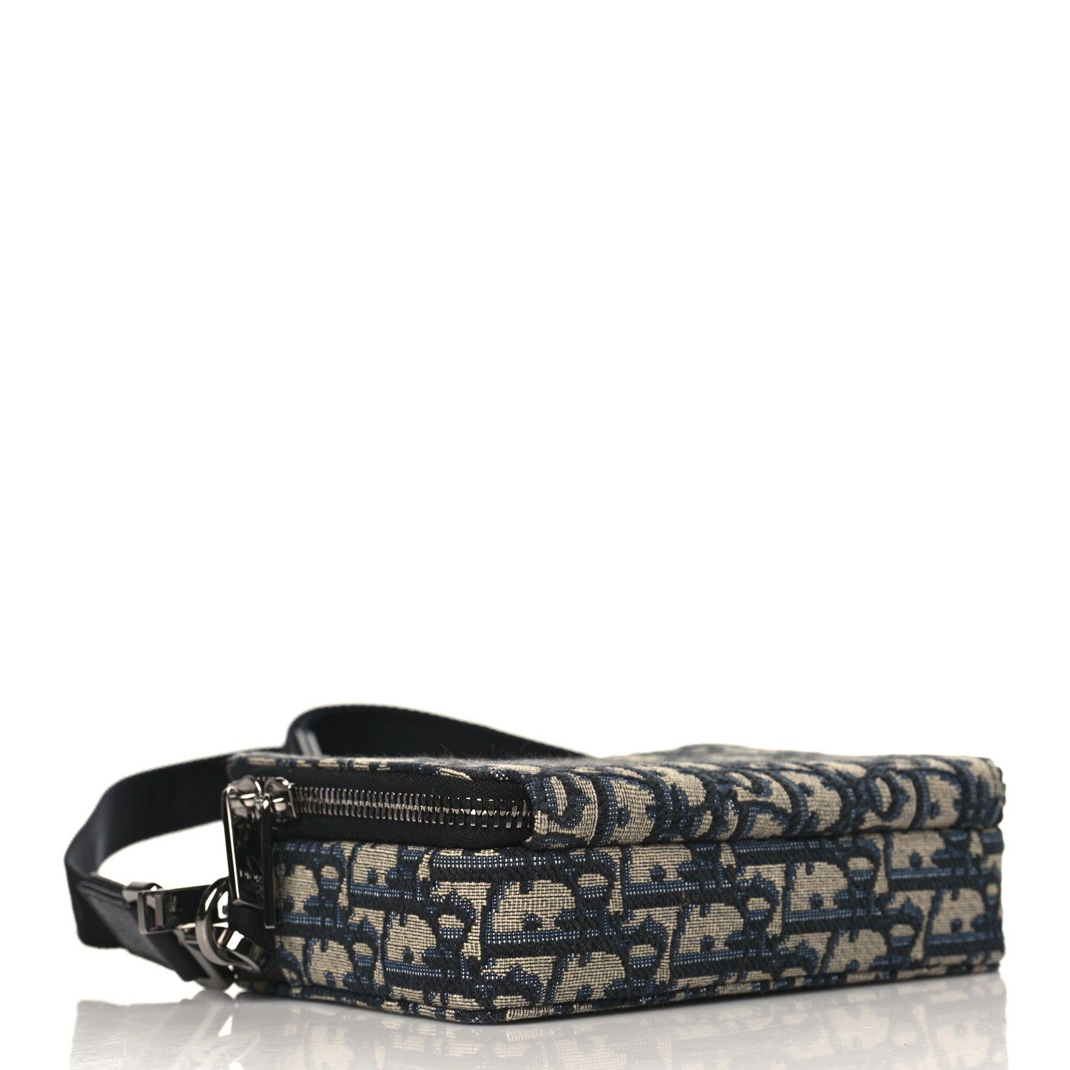 Christian Dior Oblique Pouch Navy Blue 4 of 10