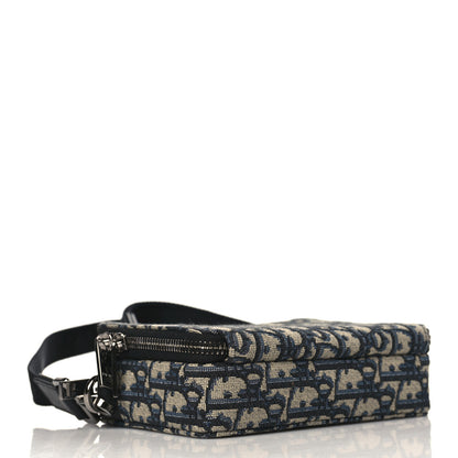 Christian Dior Oblique Pouch Navy Blue 4 of 10