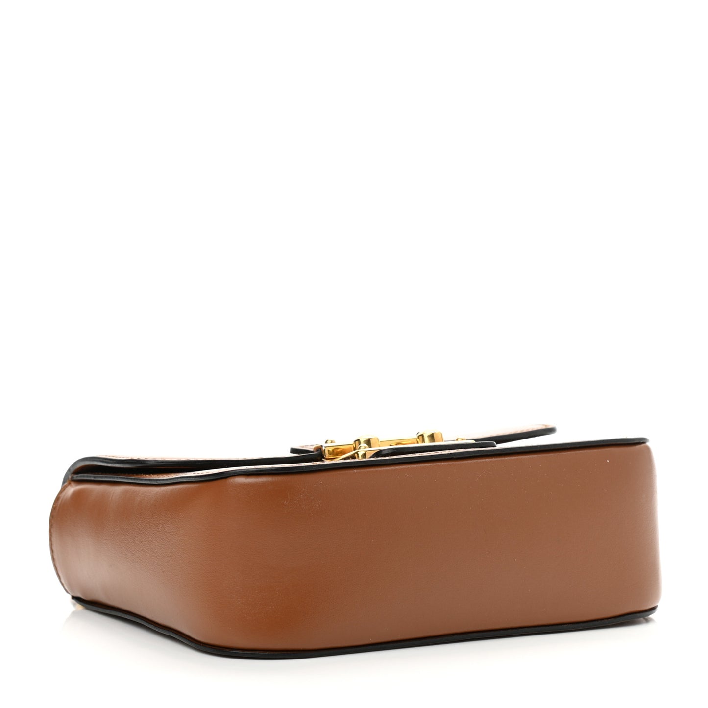 City Calf Lock Shoulder Bag Cognac
