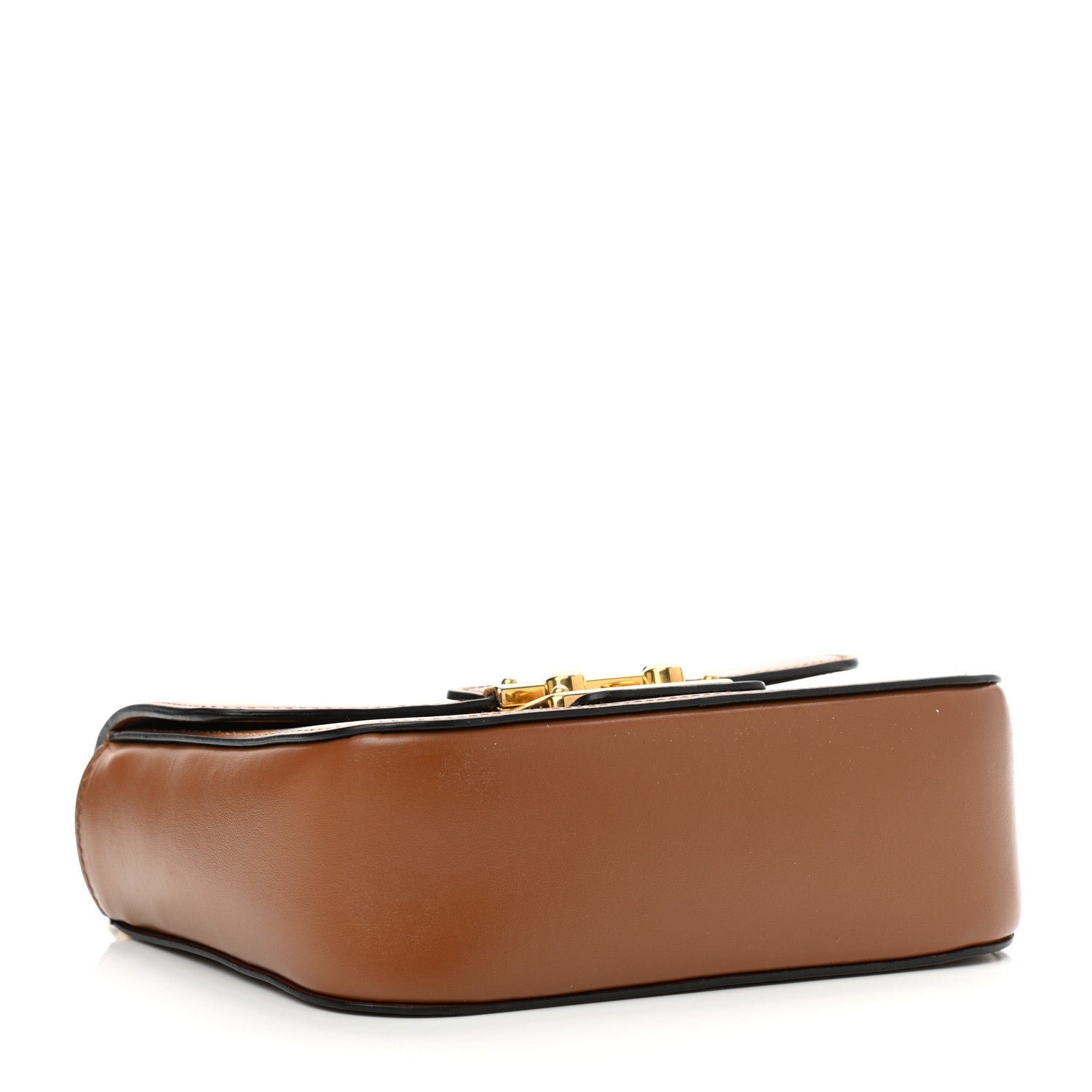 Miu Miu City Calf Lock Shoulder Bag Cognac 4 of 12