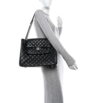Chanel Caviar Quilted Flap Tote Black 2 of 11