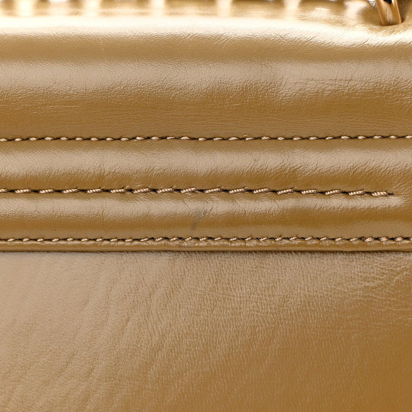 Calfskin Alix Soft Flap Chain Shoulder Bag Toffee