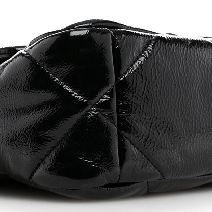 Chanel Shiny Crumpled Calfskin Quilted Medium Chanel 19 Flap Black 17 of 19