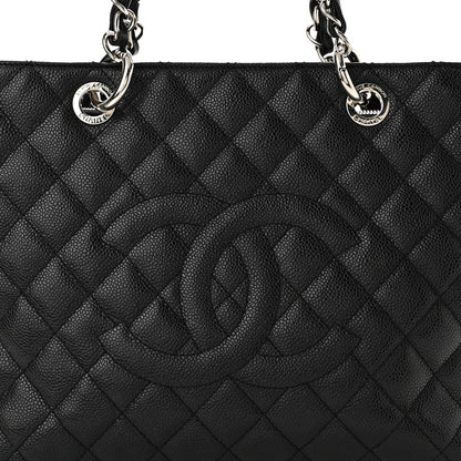 Chanel Caviar Quilted Grand Shopping Tote GST Black 8 of 11