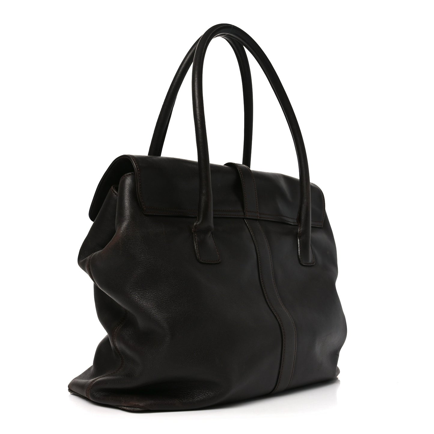 Calfskin Carrying Case Dark Brown