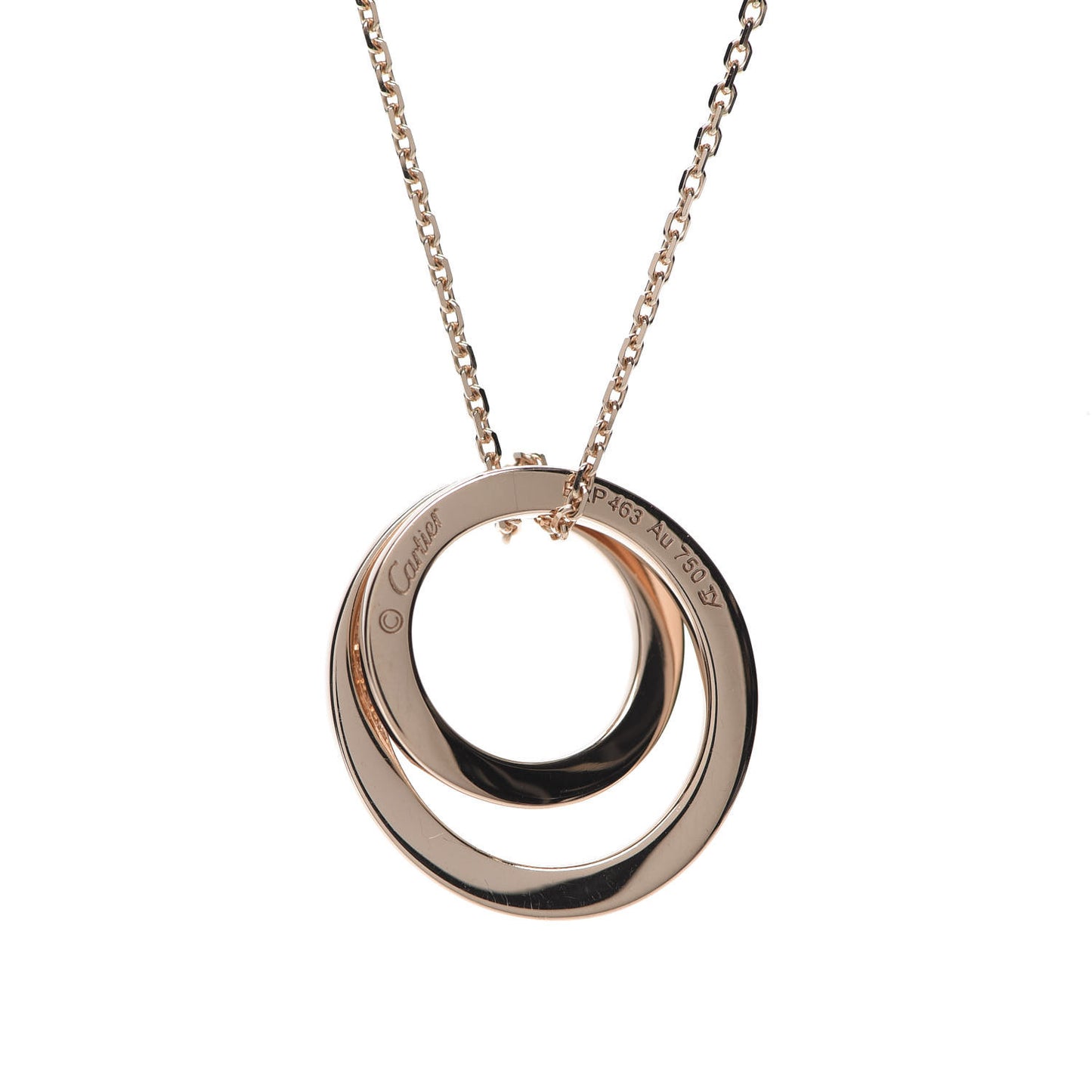 18K Pink Gold Diamond Etincelle De Pendant Necklace