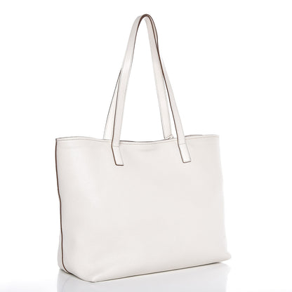 Prada Vitello Daino Shopping Tote Talco 3 of 9
