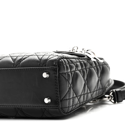 Christian Dior Lambskin Cannage Mini Lady Dior Black 9 of 9