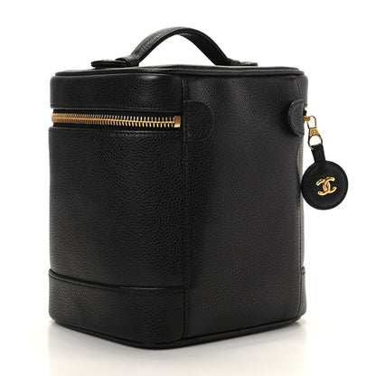 Chanel Caviar Cosmetic Vanity Bag Black 3 of 10