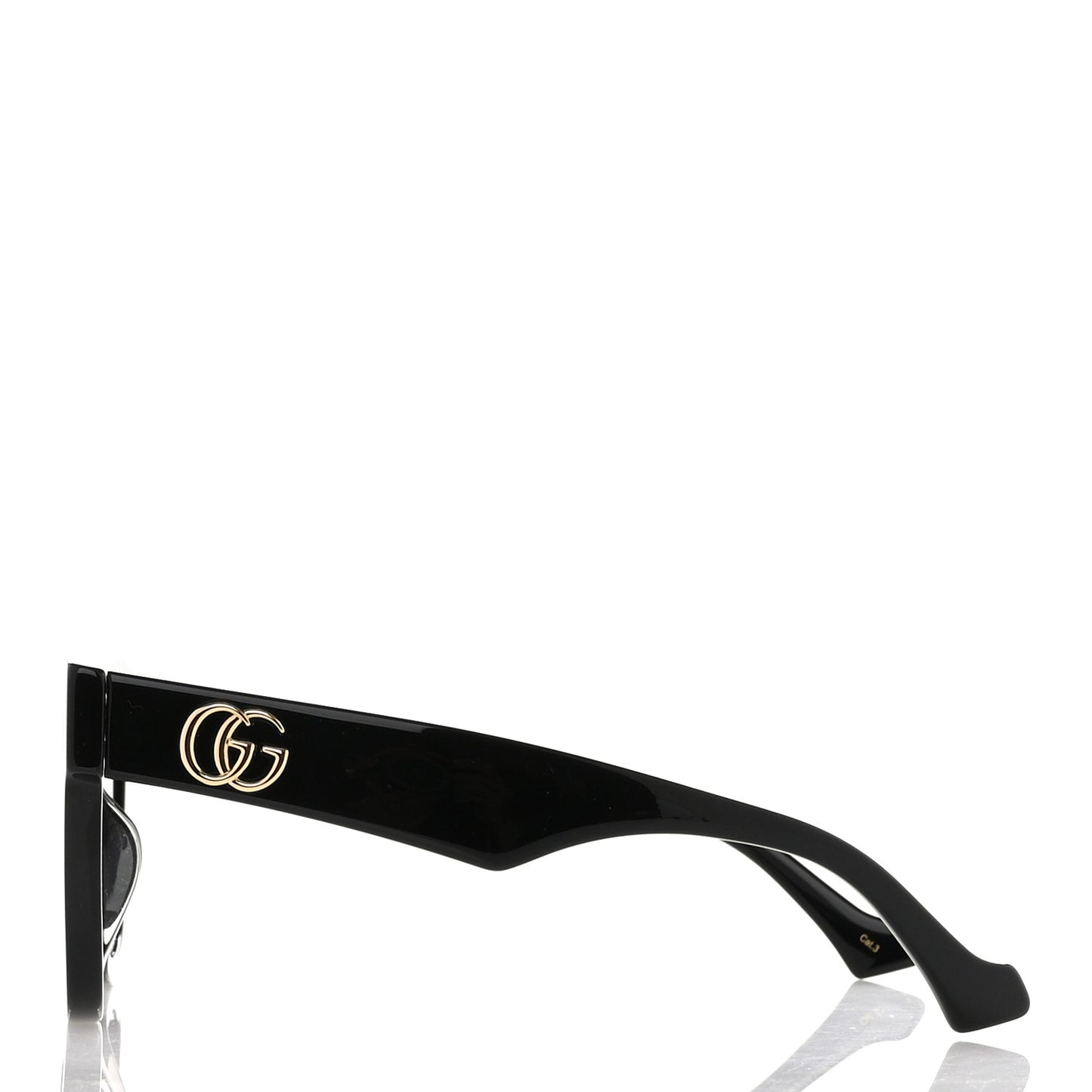 Rectangle 52mm Frame Sunglasses GG0998S Black