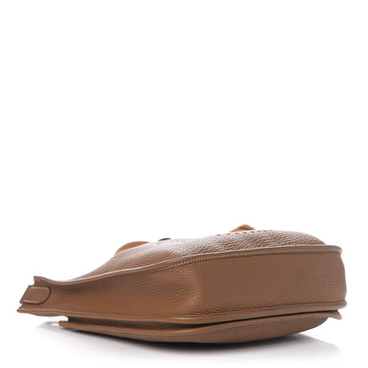 Hermes Taurillon Clemence Evelyne III PM Gold 4 of 11