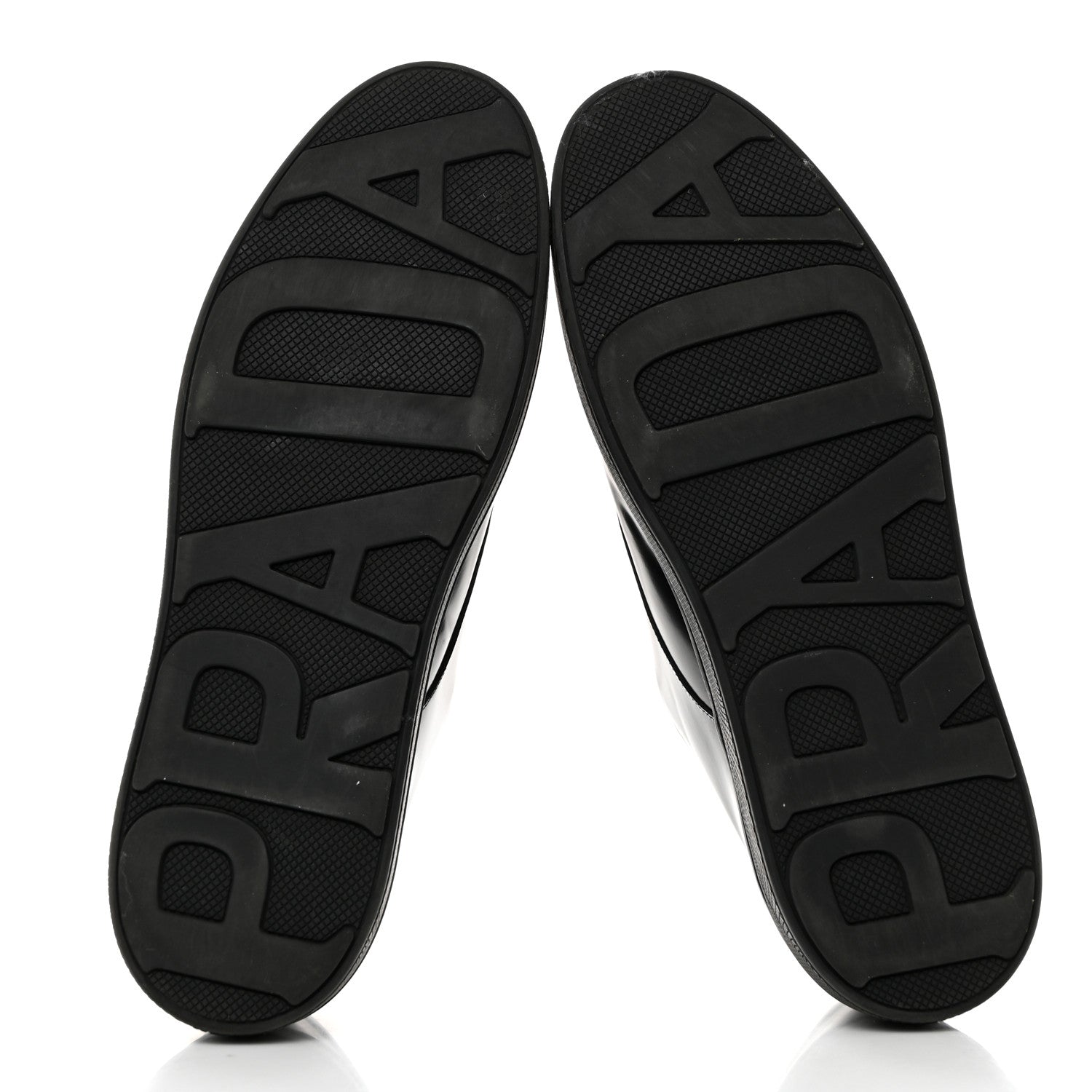 Prada Vitello Soft Low Top Sneakers 40.5 Black 5 of 8