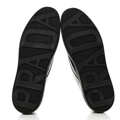 Prada Vitello Soft Low Top Sneakers 40.5 Black 5 of 8