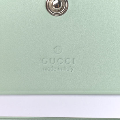 Gucci Calfskin Matelasse GG Marmont Mini Wallet On Chain Water Green 6 of 11