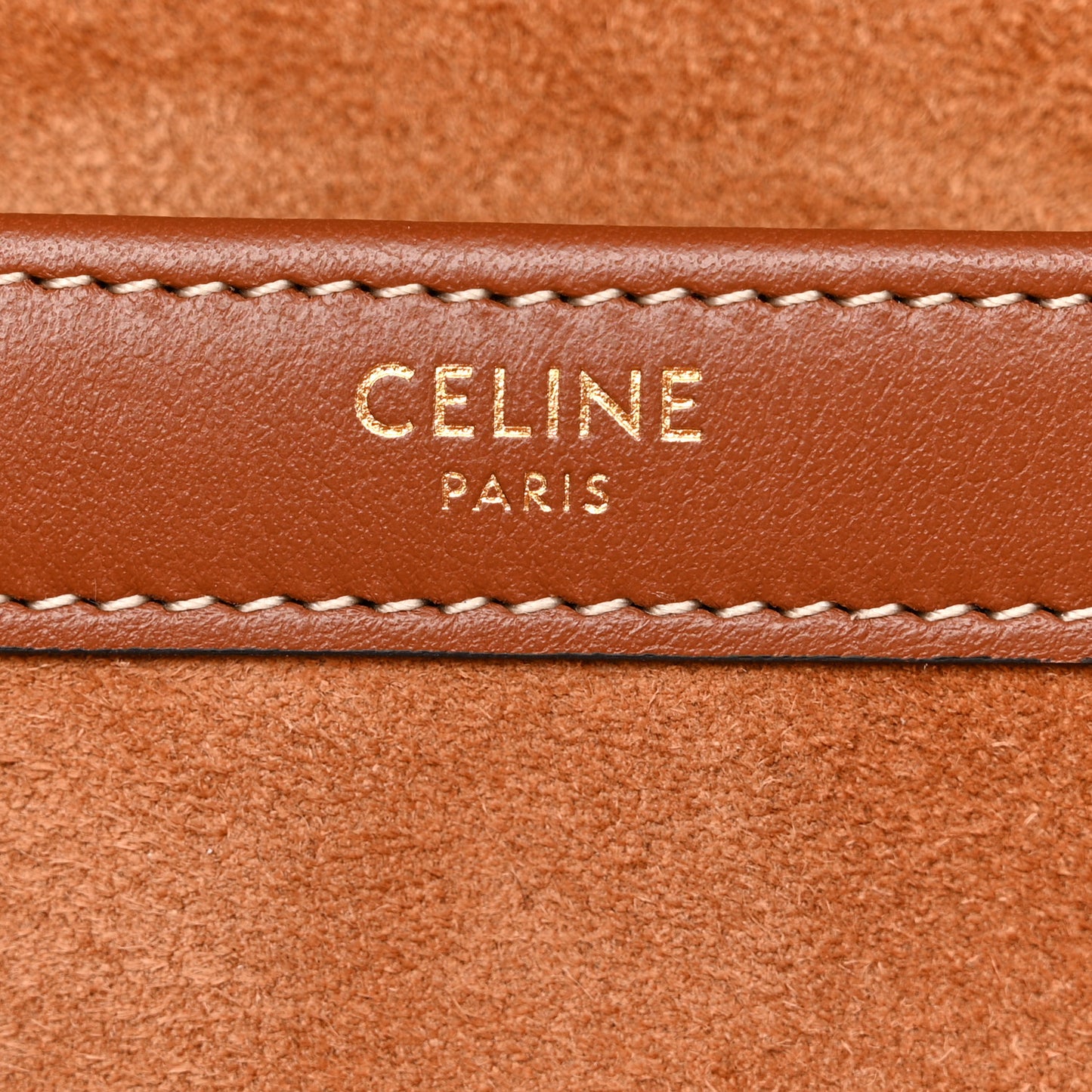 Smooth Calfskin Cuir Triomphe Cabas Drawstring Tan