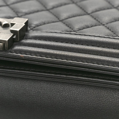 Chanel Calfskin Quilted New Medium Boy Flap Black 11 of 14