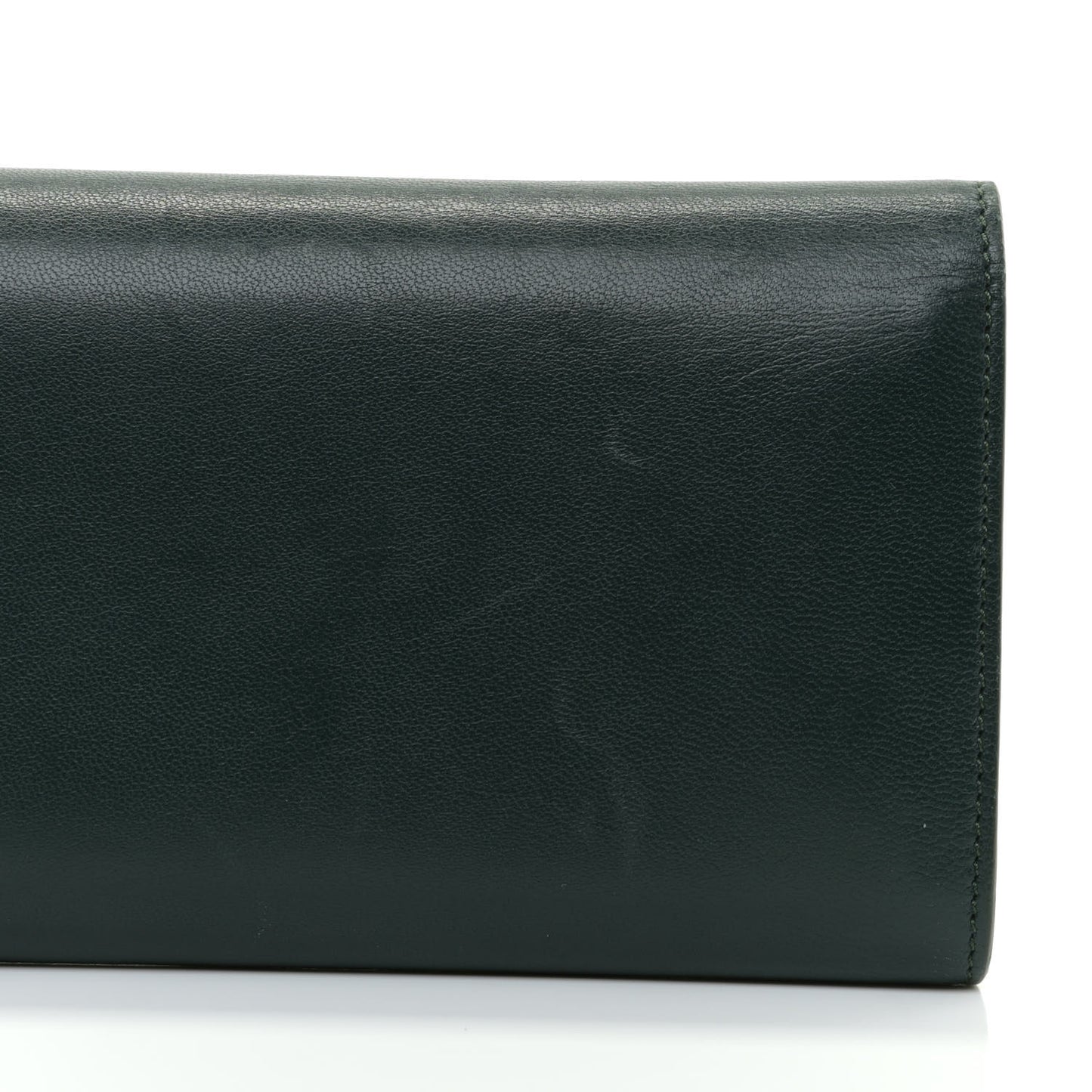 Lambskin Large Flap Wallet Emerald